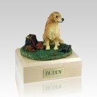 Golden Retriever With Stump X Large Dog Urn