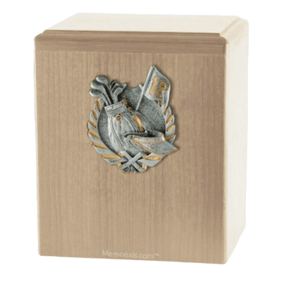 Golf Maple Cremation Urn