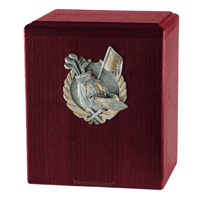 Golf Rosewood Cremation Urn