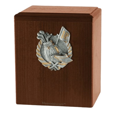 Golf Walnut Cremation Urn