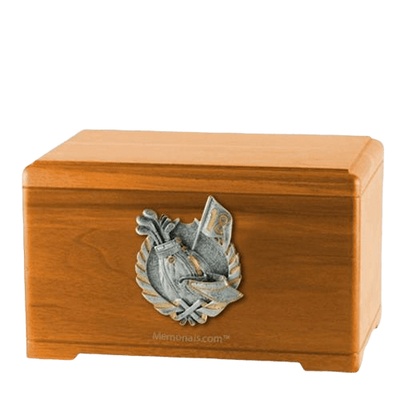 Golf Tour Oak Cremation Urn