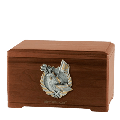 Golf Tour Walnut Cremation Urn