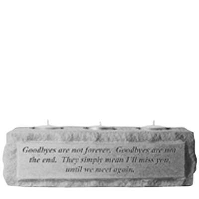 Goodbyes Are Not Long Votive Stone