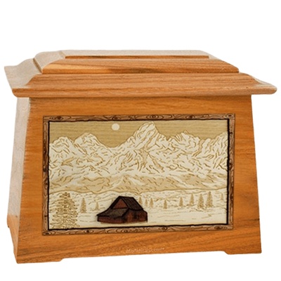 Grand Tetons Mahogany Aristocrat Cremation Urn