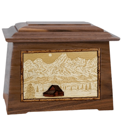 Grand Tetons Walnut Aristocrat Cremation Urn