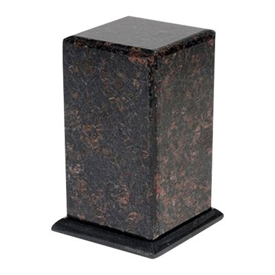 Grande Tan Brown Granite Cremation Urn