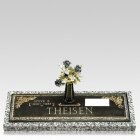 Grave Marker Name & Dates Scroll