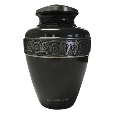 Gray Flower Keepsake Urn