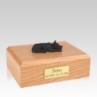 Great Dane Black Laying Large Dog Urn