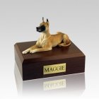 Great Dane Fawn Laying Medium Dog Urn