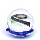 Green & Black Galaxy Memory Glass Keepsake