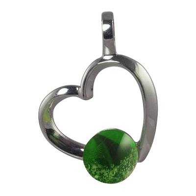 Green Amore Cremation Ash Pendant