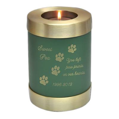 Green Candle Pet Cremation Urn