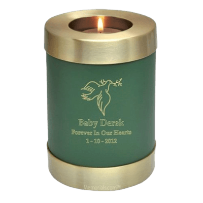 Green Child Candle Cremation Urn