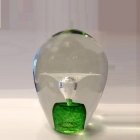 Green Geyser Small Glass Cremation Keepsake