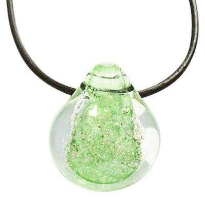 Green Memorial Jewelry Pendant