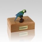 Green Parrot Medium Bird Cremation Urn