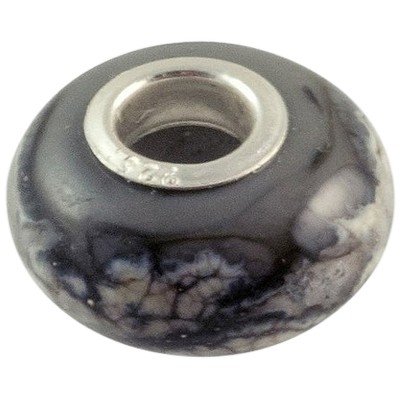 Grey Elegance Cremation Ash Bead