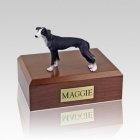 Greyhound Black Large Dog Urn