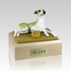 Greyhound Tan Large Dog Urn