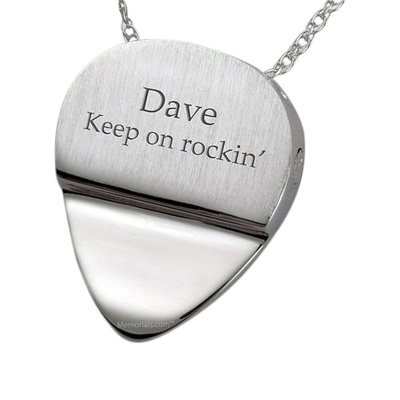 Guitar Pick Cremation Pendant