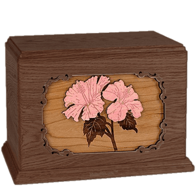 Hibiscus Walnut Companion Urn