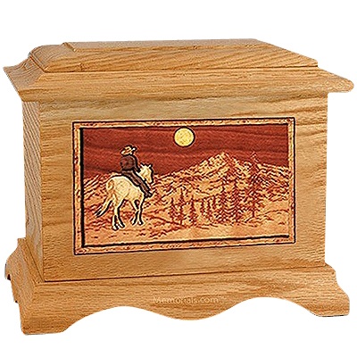 Horse & Mountain Cremation Urns For Two