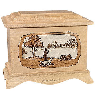 Hunter Maple Cremation Urn for Two