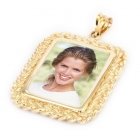 Harmony Yellow Gold Photo Pendant