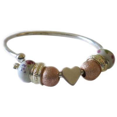 Heart Ash Cremation Bracelet