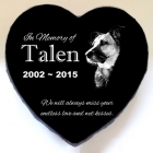 Heart Granite Pet Grave Marker