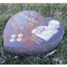 Heart Granite Pet Grave Marker