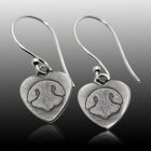 Heart Pet Print Earrings