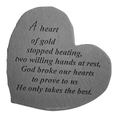 Heart of Gold Heart Stone