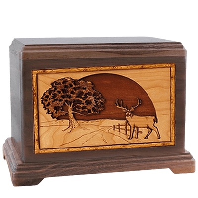 Heartland Deer Walnut Hampton Cremation Urn