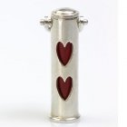 Hearts Pet Cremation Keychain Urn