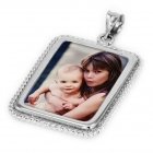 Helix Silver Photo Pendant