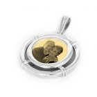 Helm Silver Photo Pendant