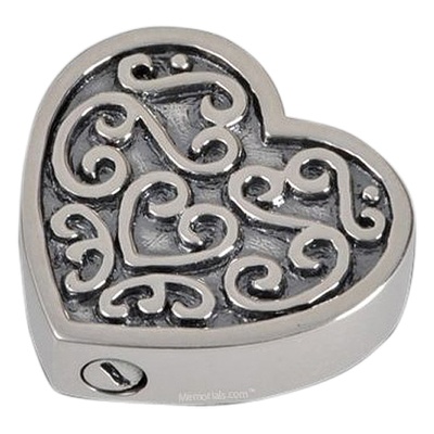 Henna Heart Cremation Pendant III