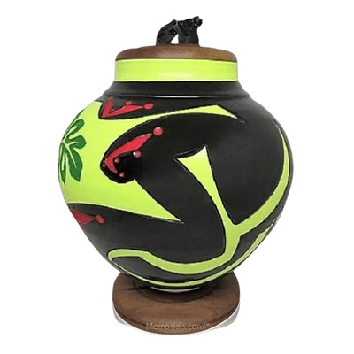 Hibiscus Cremation Urn