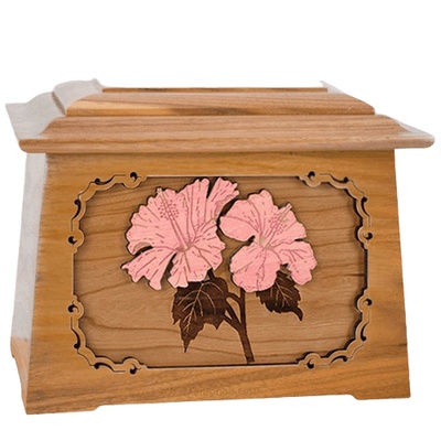 Hibiscus Oak Aristocrat Cremation Urn