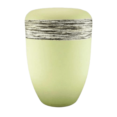 Fiber Silver Biodegradable Urn