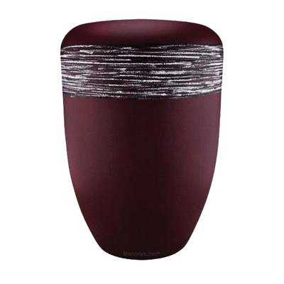 Himmel Red Silver Biodegradable Urn