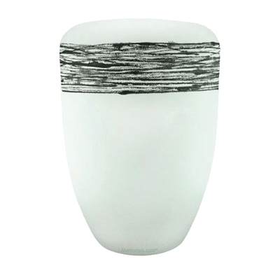 Himmel White Silver Biodegradable Urn