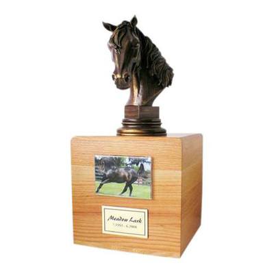 Horse Photo Cremation Urn