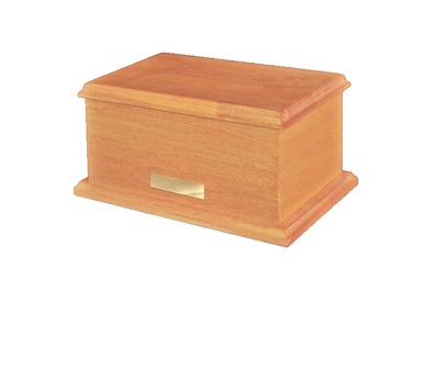Humbled Wood Cremation Urn