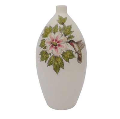 Humming Hibiscus Small Cremation Urn