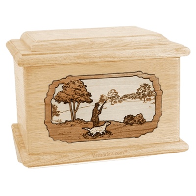 Hunter Maple Memory Chest Cremation Urn