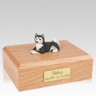 Husky Black Resting Dog Urns