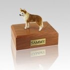 Husky Red Blue Eyes Small Dog Urn